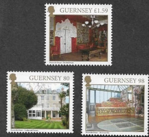 GUERNSEY HAUTEVILLE HOUSE ARCHITECTURE MNH SET - Picture 1 of 1