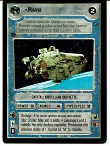 STAR WARS CCG DEATH STAR II RARE CARD MASANYA ex - Picture 1 of 1