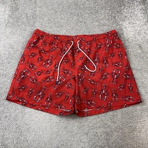 Member's Mark Resort Swim Trunk Men's XXL Red Lobster Print - Picture 1 of 8