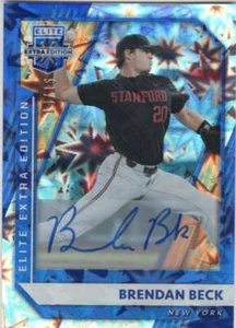 BRENDAN BECK RC AUTO 2021 Elite Extra Blue /15 Signs #55 ROOKIE Yanks ID:26413 - Picture 1 of 2