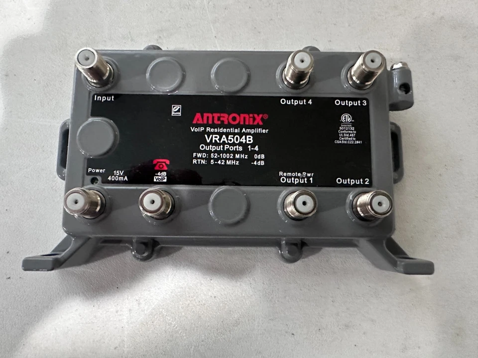 Antronix VRA500B/AC VOIP Integrated Residential Amplifier Power Signal Booster - Image 1 of 1