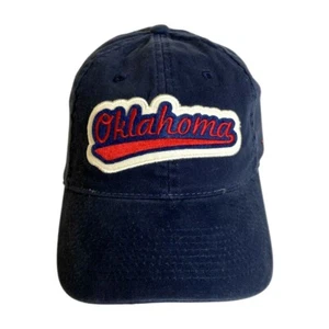Fahrenheit Fashion Headwear Hat Cap Oklahoma Strap Back One Size Blue Embroidery - Picture 1 of 6