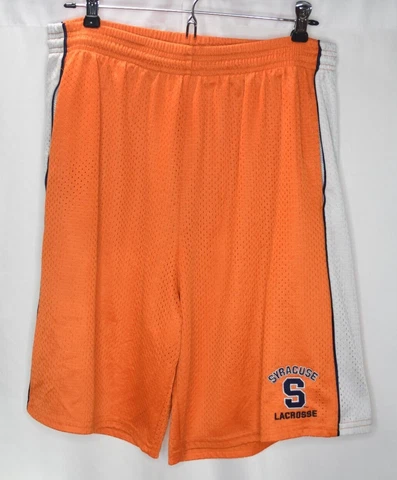 Syracuse Orangemen Mens Large Orange Lacrosse Shorts 9" Inseam Cover