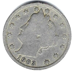 1903 LIBERTY V Nickel ~ Very Nice ~ - Picture 1 of 3