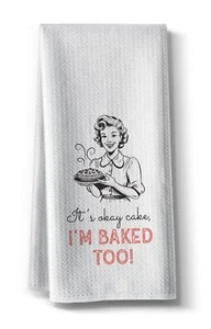 Funny Baked Kitchen TowelsSweet Gifts Dish DéCor16 X 24 InchJoked Bar Baking ... - Picture 1 of 6