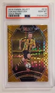 2016-17 Panini Select Field Level Gold Prizm /10 Lukasz Piszczek #216 PSA 10