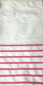 KATE SPADE PUERTO DE NUEVA YORK RAYAS CORTINA DE DUCHA ICÓNICA ROSA BLANCO RAYAS 72"" - Imagen 1 de 3