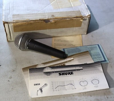 SHURE PROFESSIONAL MICROPHONE SM58-LC UNIDIRECTIONAL DYNAMIC MIC SM58 w/ Manual - Image 1 of 4