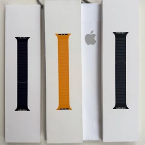 NEW Original Apple Watch Lether Link band 40MM/41MM 44MM/45MM SM/ML optional - Picture 1 of 14