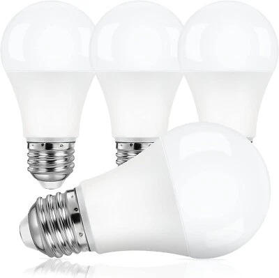 4-PK LIFEBULB LED A19 Frosted 800lm, E26 WW 4000K DIMMABLE 9W/120 - Image 1 of 2
