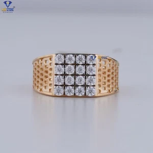 0.72 TDW Round Cut Labgrown Diamond Ring 925 silver by Labstone - Picture 1 of 4