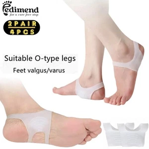 PEDIMEND™ 4PCs Foot Arch Support Insole Correct Heel Pads Valgus Flatfeet Relief - Picture 1 of 27