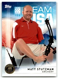 2016 Topps Olympic Matt Stutzman USA #10 Gold Medal - Picture 1 of 2