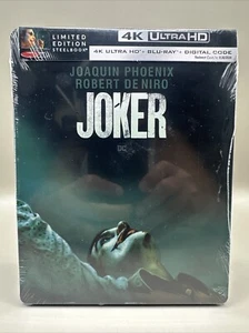Joker Limited Edition Steelbook (4K UHD+Blu-ray+Digital) Brand New Sealed - Picture 1 of 3