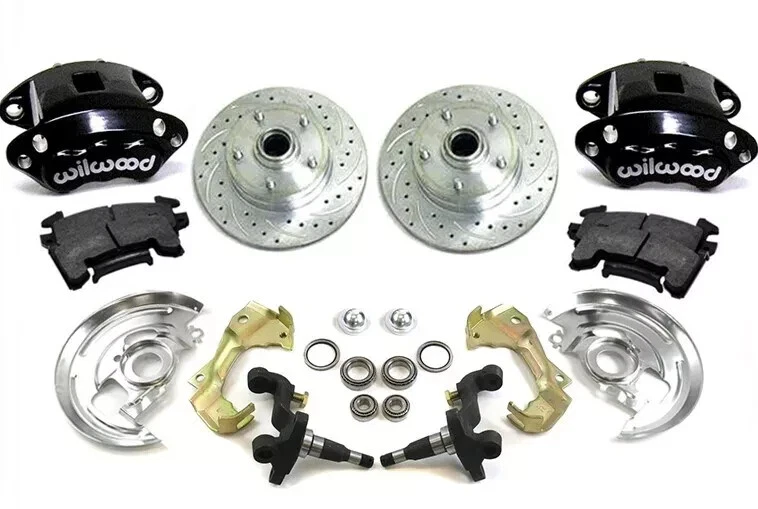 Oldsmobile Cutlass Supreme Front Disc Brake Conversion Kit + Black Wilwood Stock - Image 1 of 1