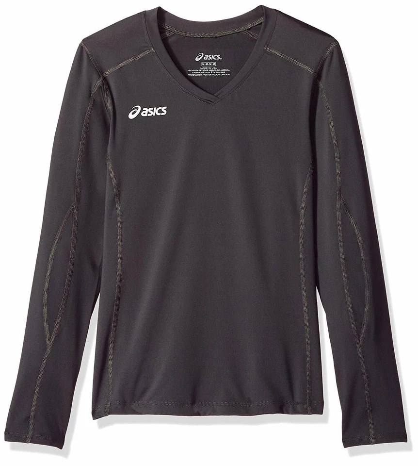 ASICS Unisex-Child Jr. Roll Shot Performance Jersey, Steel Grey, Medium - Image 1 of 1