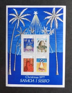 Samoa 1977 Christmas MS MS500 UM MNH unmounted mint - Imagen 1 de 1