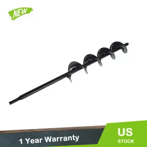 3" x 24" Auger Drill Bit Garden Plant Flower Bulb Rapid Planter Spiral - Picture 1 of 7
