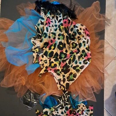  A Wish Come True Costume Tutu Dance Feather Hair Piece ECT Lepord L  FERANDO  - Image 1 of 4