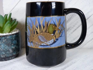 Vintage Otagiri Japan Mallard Duck Black Coffee Mug/Cup - N1 - Picture 1 of 10