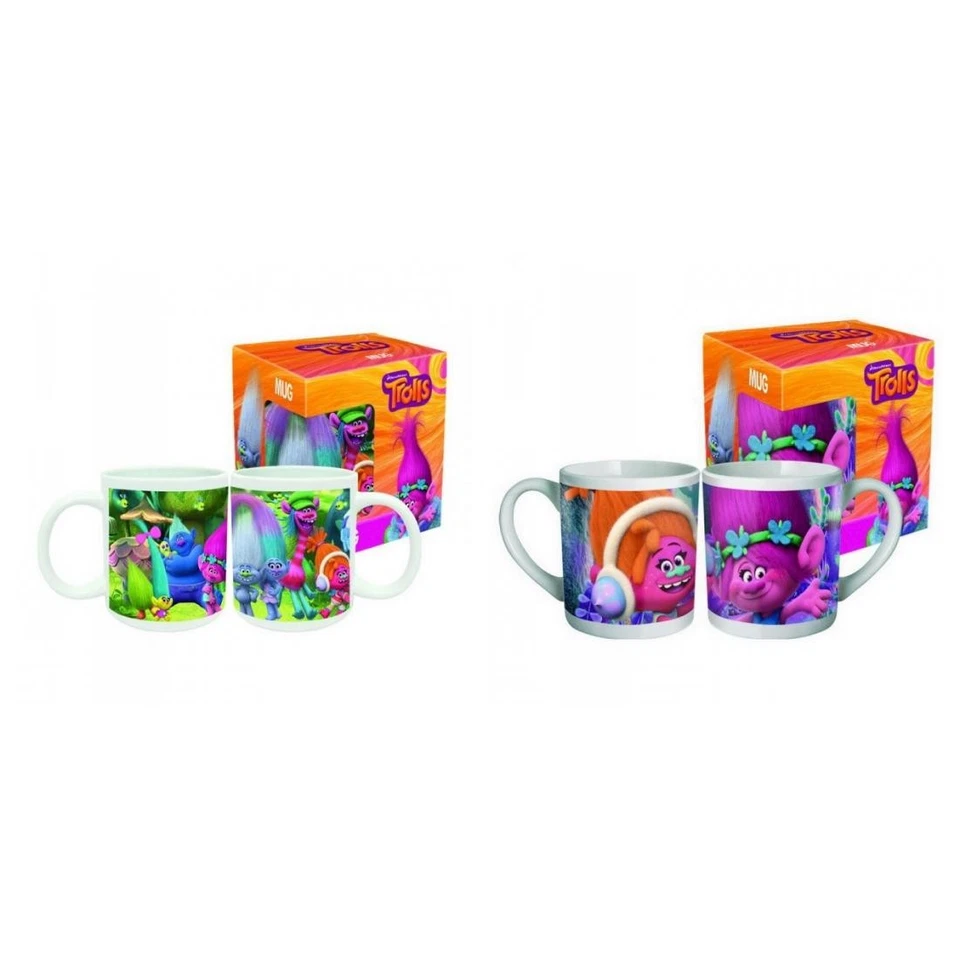 Trolls Tassen Kindertasse Kinderbecher Tasse Porzellan Keramik Dreamwork Kakao - Bild 1 von 1