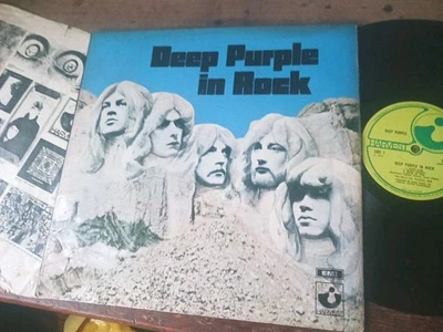 DEEP PURPLE   -       Deep Purple In Rock,     RARE ORIGINAL 1970 UK LP / inner - Image 1 of 4