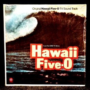 HAWAII FIVE-O SOUNDTRACK (RARE NM VINYL / IN-SHRINK / 1ST REL-1969) - Picture 1 of 9