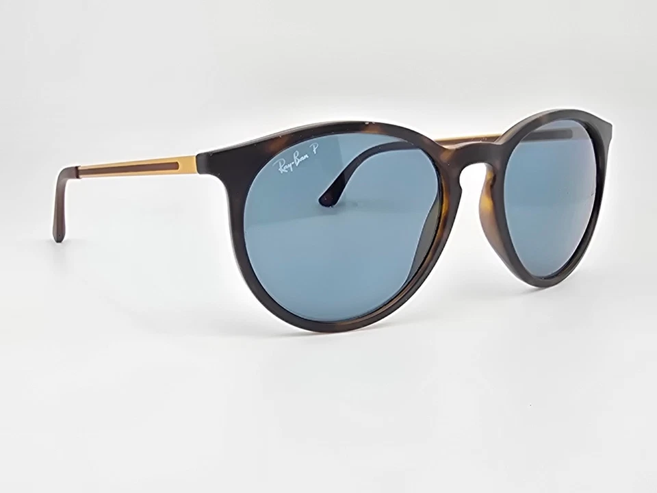 雷朋 RB4274 橡胶哈瓦那镜框偏光灰色镜片太阳镜意大利 57 毫米 — 第 1/4 张图片