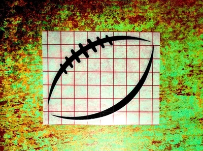 Calcomanía de vinilo de fútbol americano | Fanático de los deportes | Día del juego | Profesional | Universitario | Juvenil Foto 1 de 2