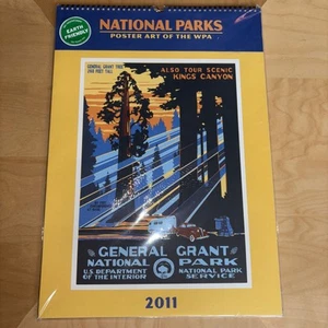 Nationalparks Poster Kunst der WPA 2011 Kalender 19" x 13,5" neu versiegelt - Bild 1 von 3