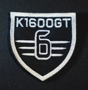 Aufnäher Patch für BMW K1600GT Fahrer / weiß-schwarz - Bild 1 von 2