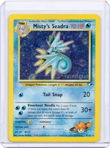 Misty's Seadra - 9/132 - Pre-Release Promo HOLO RARE Pokemon Karte - Bild 1 von 2