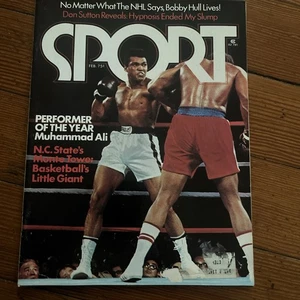 Rivista sportiva FEBBRAIO 1975 Muhammad Ali Vs George Foreman senza etichetta vintage  - Foto 1 di 2