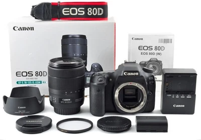 Canon EOS 80D [19,699 shots] EF-S 18-135mm IS USM Kit 24.2MP Digital SLR Camera - Image 1 of 4