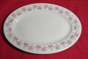 Vintage Buffalo China Windsor Red 11.5" Oval Serving Platter / Plate - Nice! - Picture 1 of 5