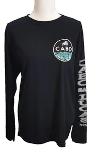Cabo San Lucas schwarzes Langarm T-Shirt Beach Factory Größe Large - Bild 1 von 6