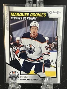 PHILIP BROBERG----2020-21 O PEE CHEE----TENDONE ROOKIE----OILER - Foto 1 di 2