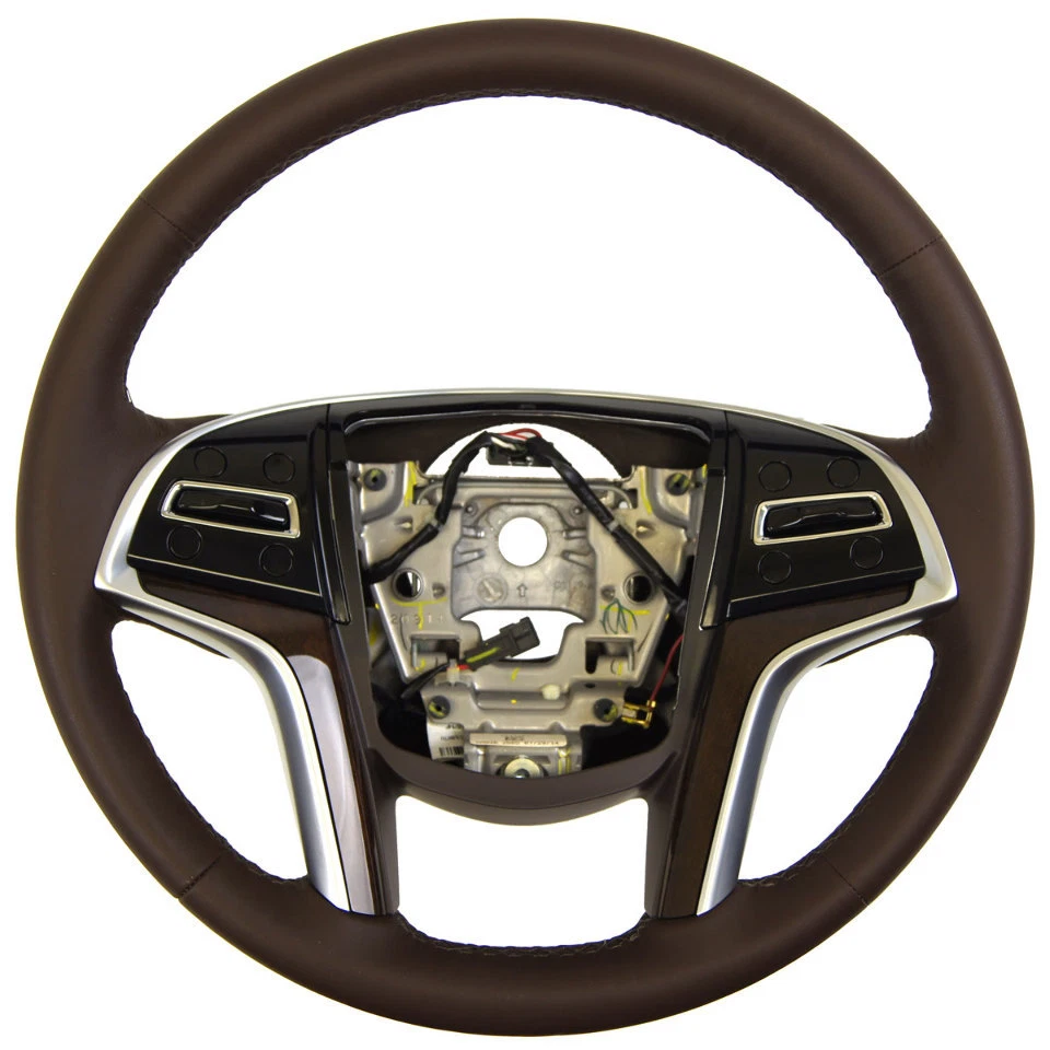 2013-15 Cadillac SRX Steering Wheel Brown Leather New 23484087 23187003 23357776 - Image 1 of 4