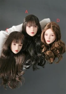 Yuki I8-H003 1/6 Head Model Carving Beautiful Girl Fit 12 '' Female Body - Picture 1 of 23