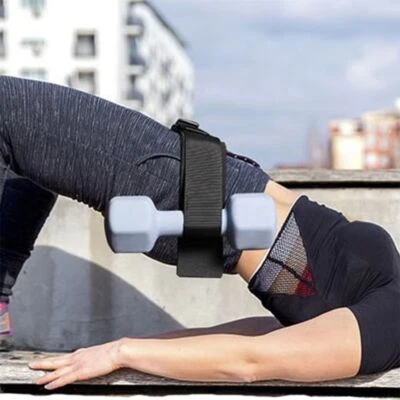 1 Barbell Exercise Belt Hip Thrust Weight-Bearing Belt Heavy-Duty Dumbbell Band - Image 1 of 4