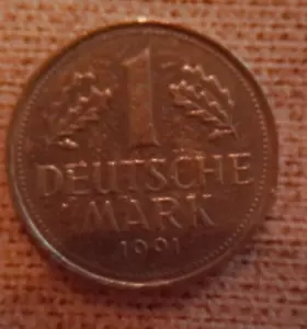 Münze 1 DEUTSCHE MARK DM 1991 Bundesrepublik Deutschland A - Bild 1 von 2