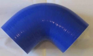 Silicone 90 degree Elbow coupler hose  4" to 4",  Blue - Bild 1 von 1