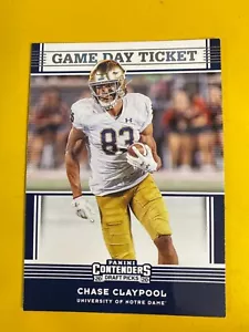 27962 2020 Contenders Draft Picks Game Day Biglietti #36 Chase Claypool STEELERS - Foto 1 di 2