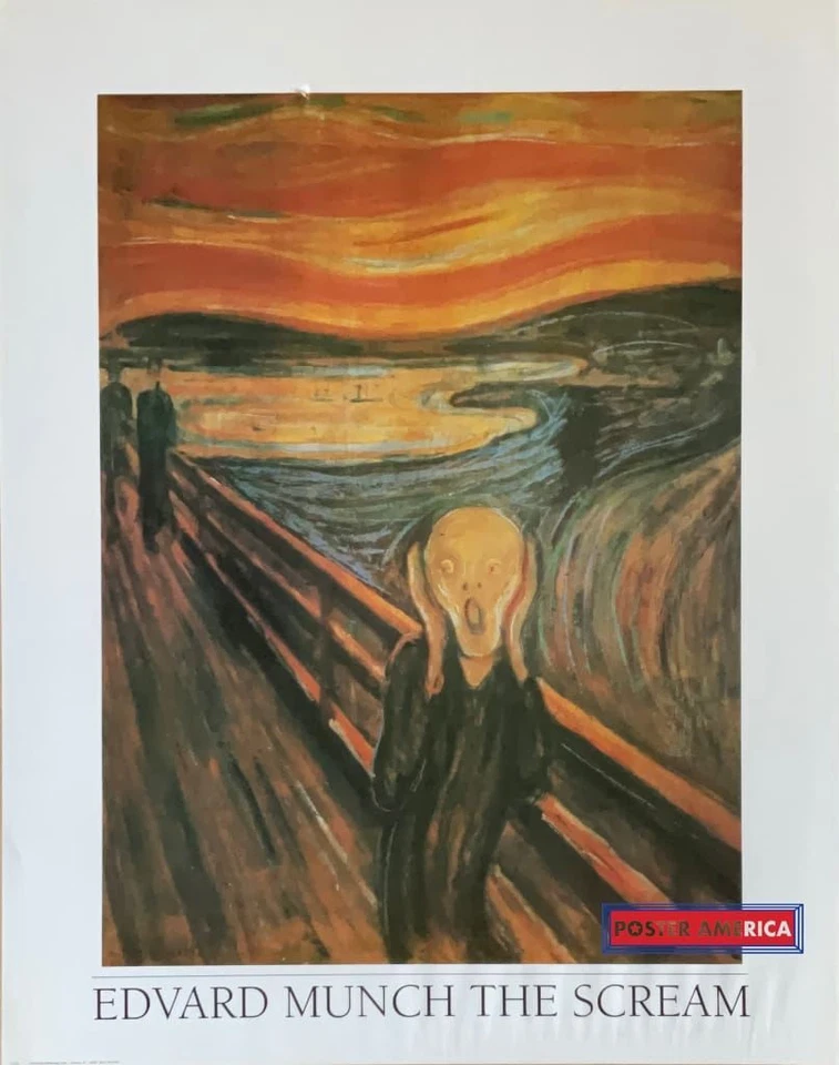 Impresión artística de Edvard Munch El grito vintage 1998 22 x 28 Foto 1 de 1