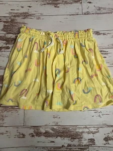 Cat & Jack Girls Yellow Graphic skirt with attached shorts L 10-12 - Picture 1 of 3