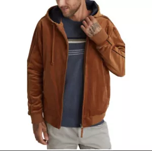 Marine Layer hooded corduroy brown jacket Mens XL - Picture 1 of 4