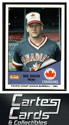 Bob Gibson 1984 Cramer Pacific Coast League #40  Vancouver Canadians - Image 1 of 2