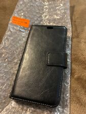 J&D Slim Fit Alpha Wallet Case - LG Q7 - black, no retail packaging