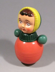 Toy Roly-Poly Nevalyashka Tilting Doll Russian Celluloid Child Soviet Vintage - Picture 1 of 6