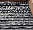 Ryfa ołowiowa 9 mm Zestaw ołowiowy Druk książki Rękodzieło Typografia ołowiowa Czcionka